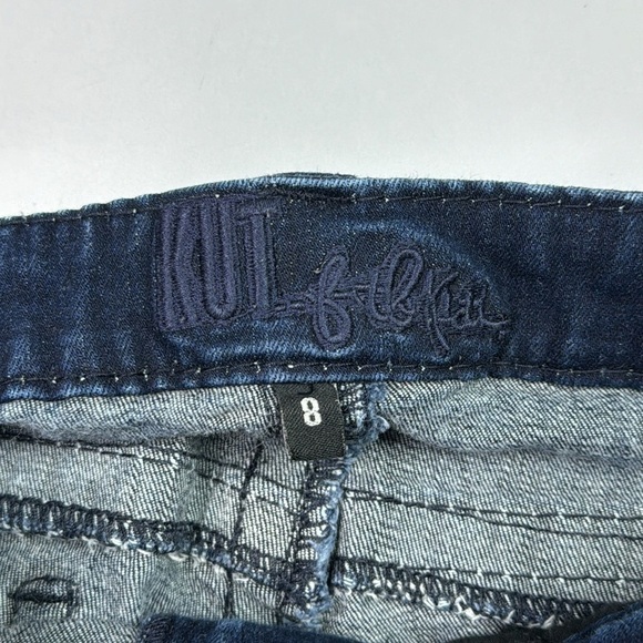 KUT Dark Wash Bermuda Denim Shorts Size 8 - Picture 6 of 8